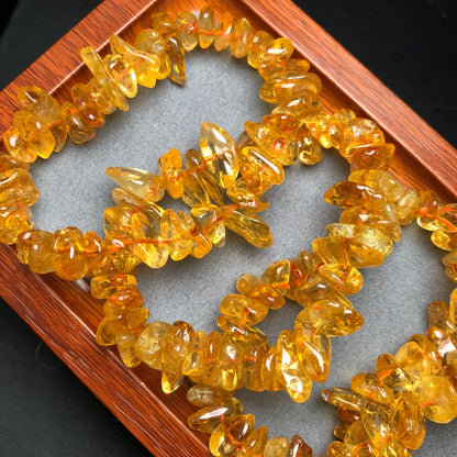 Natural Citrine Crushed Stone Bracelet