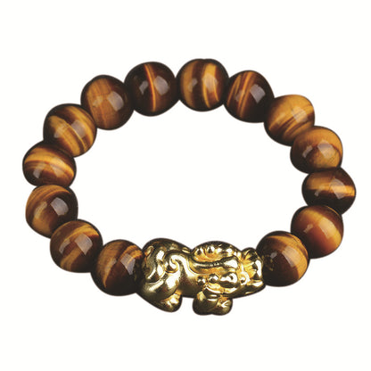 Yellow Tiger Eye Pixiu Bracelet