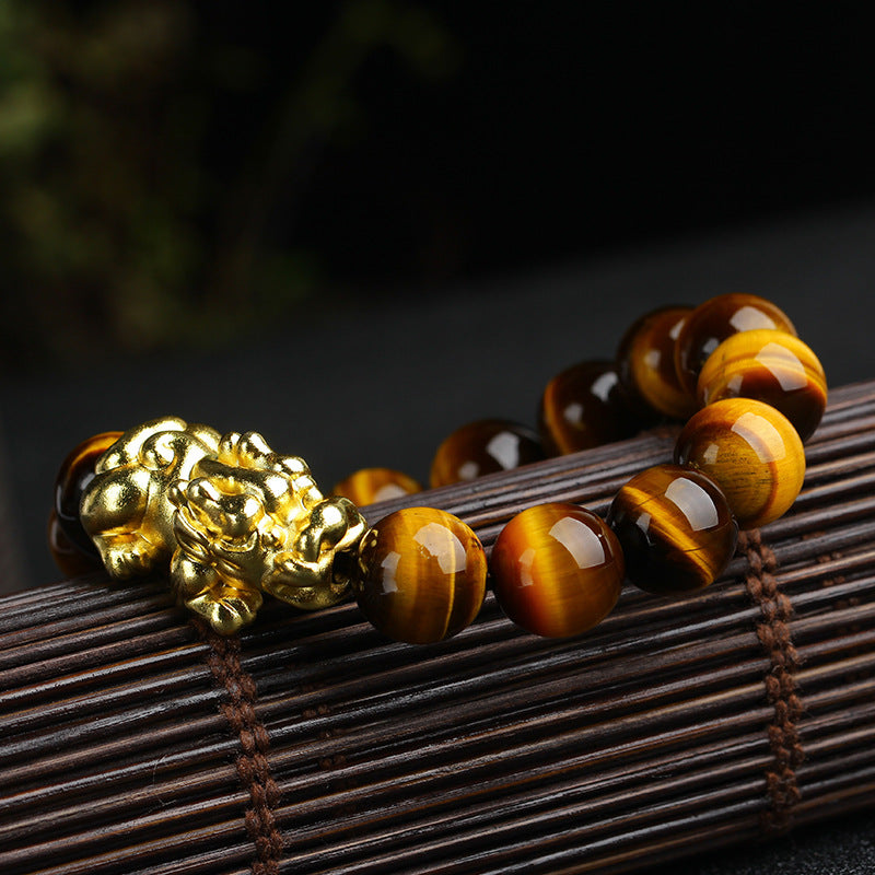 Yellow Tiger Eye Pixiu Bracelet