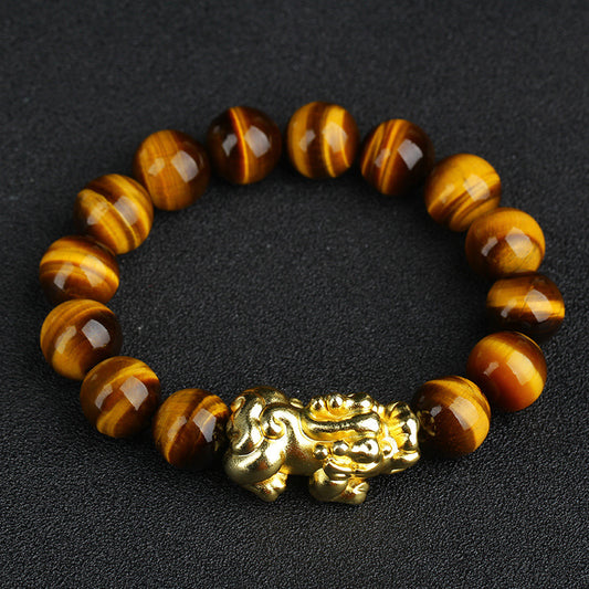 Yellow Tiger Eye Pixiu Bracelet